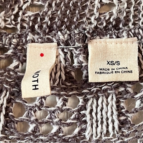 ANTHROPOLOGIE MOTH Lavena Waterfall Open Drape Sweater Vest Cardigan—SZ. XS/S - Picture 10 of 14